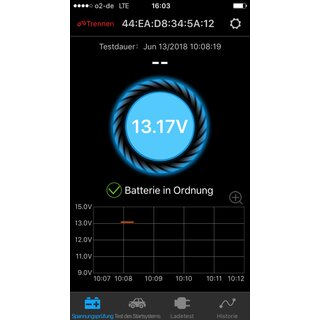 Bluetooth Batterietester Modul - App fr Smartphone