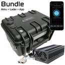 LiFePo4 Akku 12V 50AH Hardcase - Ladegerät 10A