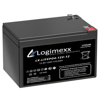 LiFePo4 Lithium Akku 12V - 12Ah